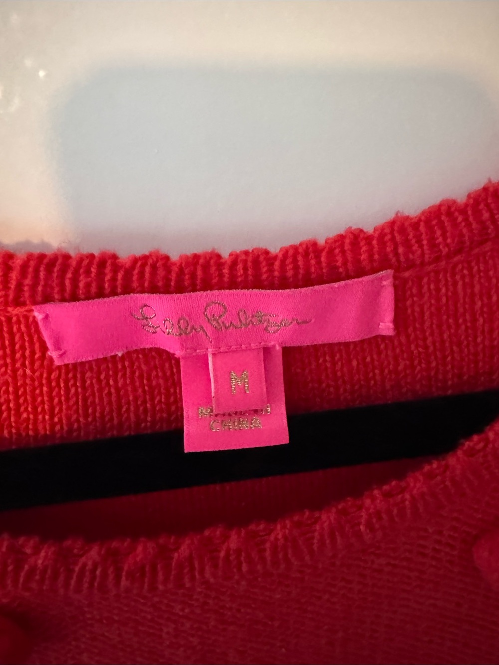 Lilly Pulitzer Red Kippa Pom-Pom Knit Sweater Dress - Picture 6 of 12